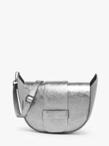Cross Body Tas Nine Leder Milano Zilver nine NI24065